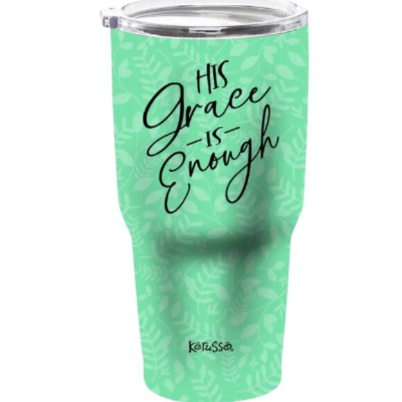 Kerusso 30 oz Stainless Steel Tumbler - His Grace is Enough